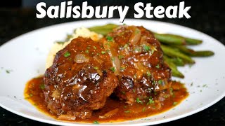 How To Make Salisbury Steak  Quick Easy and Cheap Dinner Recipe MrMakeItHappen CheapEats [upl. by Aitnahc]