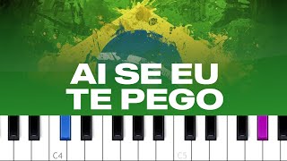 Michel Teló  Ai Se Eu Te Pego piano tutorial [upl. by Edmund]