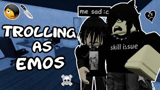 TROLLING AS EMOS IN MURDER MYSTERY 2 VOICE CHAT [upl. by Esihcoc281]