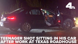 Teenager shot twice sitting in his car after work at Texas Road House [upl. by Barling]