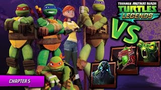 TMNT Legends PVE Chapter 5 Stage 46 Walkthrough 17 [upl. by Eedebez365]