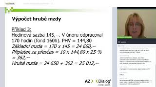 Úvod do mzdové problematiky video seminář od AZDIALOG lektorka Kateřina Porubanová ukázka 1 min [upl. by Gnihc]