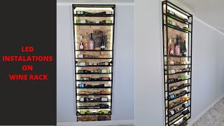 DIY LED INSTALATIONS ON WINE RACK [upl. by Kwapong247]