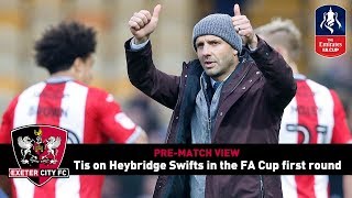 PREMATCH VIEW Tis on facing Heybridge Swifts in the FA Cup  Exeter City Football Club [upl. by Mahoney]