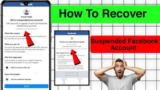 We ve Suspended Your Account Facebook Problem Solve How to recover Facebook Suspended Account 2024 [upl. by Orly]