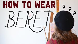 HOW TO WEAR A BERET  Minimalist Wardrobe [upl. by Attenov260]