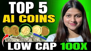 TOP 5 AI Crypto Coins to Buy Now for Crypto Bull Run 2025🚀 Low Cap Crypto [upl. by Homovec819]