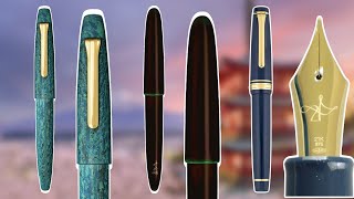 NEW INCREDIBLE SAILOR FOUNTAIN PENS 🖋🇯🇵 Tamenuri Aodame Ryokkyo King of Pen Blue Dawn [upl. by Leelahk]