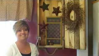 Primitive Country Decorating Ideas  Dynamite Crate Makeover [upl. by Lebbie]