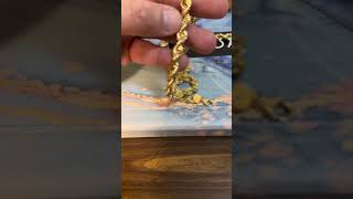 New Review Video JACOJE JEWELRY 8mm Diamond Cut Rope Chain 14k jacoje [upl. by Odrawde562]