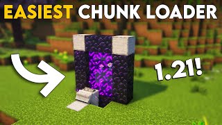 Minecraft Chunk Loader 121  Easiest Chunk Loader In Minecraft [upl. by Enihpled625]