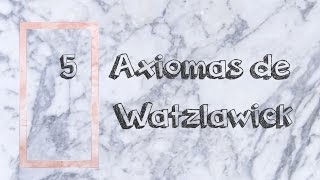 Cinco axiomas de la comunicación  Paul Watzlawick [upl. by Olds]