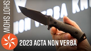 New Acta Non Verba Knives at SHOT Show 2023  KnifeCentercom [upl. by Verlee]