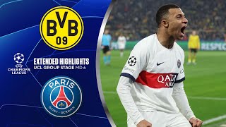 Borussia Dortmund vs PSG Extended Highlights  UCL Group Stage MD 6  CBS Sports Golazo [upl. by Ondine]