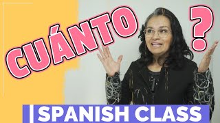 Learn spanishCUÁNTO How much How many [upl. by Aicilyt]