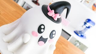 Torta  Pastel Piñata de Fantasmita Kawaii para Halloween 👻 Tan Dulce [upl. by Fellner375]