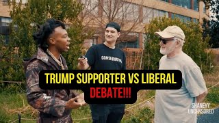 EPIC Black Trump Supporter Debates White Liberal [upl. by Edorej]