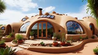 Sustainable Earthship Homes  Designed by AI [upl. by Atikkin90]