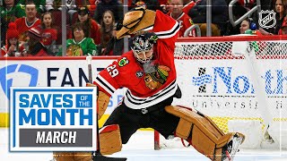 Best Saves of March  202122 NHL Season [upl. by Maitland561]