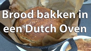 Brood bakken in een Dutch oven [upl. by Aicemed631]