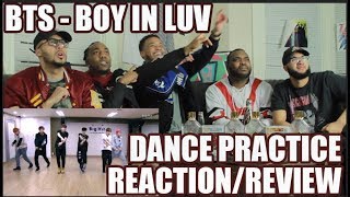 방탄소년단 상남자BOY IN LUV DANCE PRACTICE REACTIONREVIEW [upl. by Ilram]