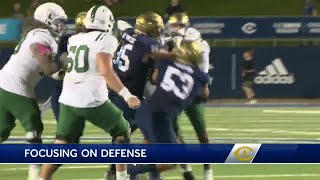 UC Davis defense ahead of the Causeway Classic [upl. by Aniral]