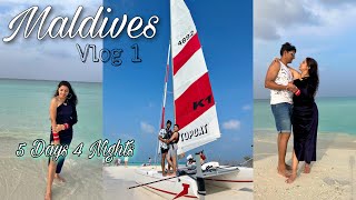 India To Maldives Travel Vlog  Kuramathi Island Resorts Maldives  Vlog 1 [upl. by Isiad]