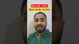 Best daily study routine for SSC CGL CHSL MTS CPO [upl. by Innavoij]