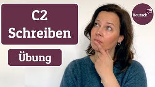 C2  Modul Schreiben Übung und Prüfungsvorbereitung Sätze umformulieren [upl. by Adyeren]