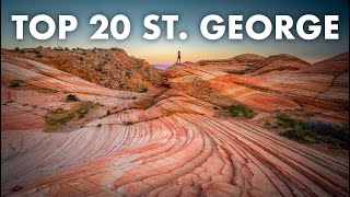 TOP 20 PLACES TO VISIT IN ST GEORGE UTAH [upl. by Esille752]