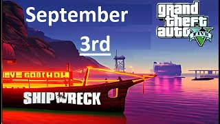 GTA V Online Shipwreck Location For September 03 2024 [upl. by Eita]