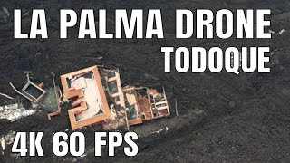 La Palma Drone Flyover Todoque and Las Manchas Air 2S 4K 60 fps As seen on 071221 at 3 pm [upl. by Adgam52]