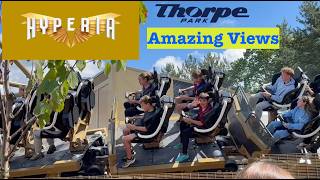 Hyperia Amazing views  Thorpe Park Resort [upl. by Emeline]