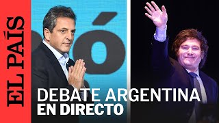 ELECCIONES 2023  Así ha sido el debate presidencial de Argentina entre MILEI y MASSA  EL PAÍS [upl. by Akirdnas]