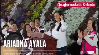 Ariadna Ayala arrancó campaña rumbo a la reelección en Atlixco [upl. by Janet]