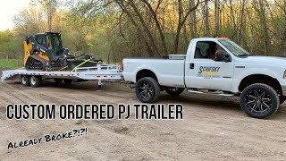 Custom PJ Trailer And It Already Broke [upl. by Mozza]