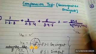 Comparison test convergent divergent comparison testmethod 1tgt pgt  dsssb  kvs maths [upl. by Nnylkoorb589]