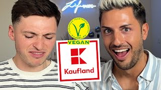 Großer Veganer Foodhaul amp Test bei Kaufland  mit Julian [upl. by Zoila]