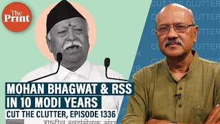 RSS’ changing role in 10 yrs of Modi govt Clues in Sarsanghchalak Mohan Bhagwat’s Dussehra address [upl. by Utham127]