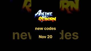 Anime Reborn new codes Nov 20 games roblox anime animereborn robloxcodes [upl. by Mohsen458]