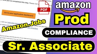 Amazon Prod Compliance Test Answers  Prod Compliance Senior Associate  Amazon Jobs Online Test [upl. by Ahsiatal]