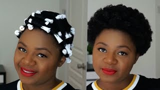 FAILED ROLLER SET ON SHORT NATURAL HAIR  4C HAIR [upl. by Eadrahs]