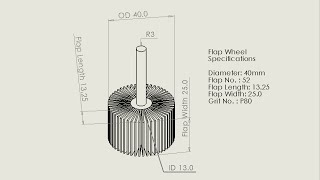 Semiautomatic Flap Wheel Machine [upl. by Nessi]