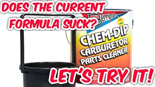 Review  Current Formula ChemDip Carb  Parts Cleaner Does it work Lets dunk a carb and see [upl. by Elgna399]