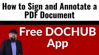 How to Sign a PDF in Google Drive using a Free App DocHub [upl. by Aserehc]