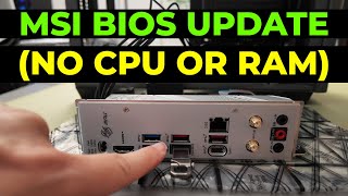 MSI MPG B650I Edge WiFi BIOS Update Tutorial Get Your Motherboard Ryzen 9000Ready [upl. by Adnat829]