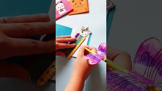 Unicorn ruler DIY 🦄 shortsvideo diy craft art handmade [upl. by Kelci509]