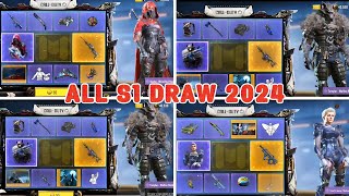 ALL SEASON 1 2024 LUCKY DRAW  MYTHIC SIREN  LEGENDARY LW3 TUNDRA M4LMG PDW  CODM NEW DRAW [upl. by Anstus]