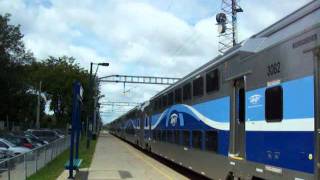 AMT 1350 Bombardier ALP45DP at RoxboroPierrefonds train station [upl. by Gerge]