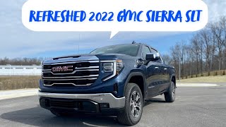 NEW 2022 GMC Sierra SLT Interior Walkaround [upl. by Kciremed989]